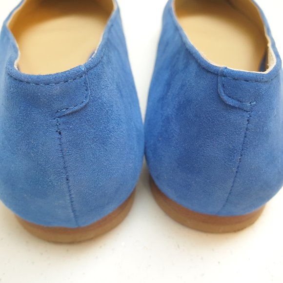 Marc Fisher Royal Blue Suede Pointed Toe Flats Size 8.5 Like Brand New - Picture 13 of 15